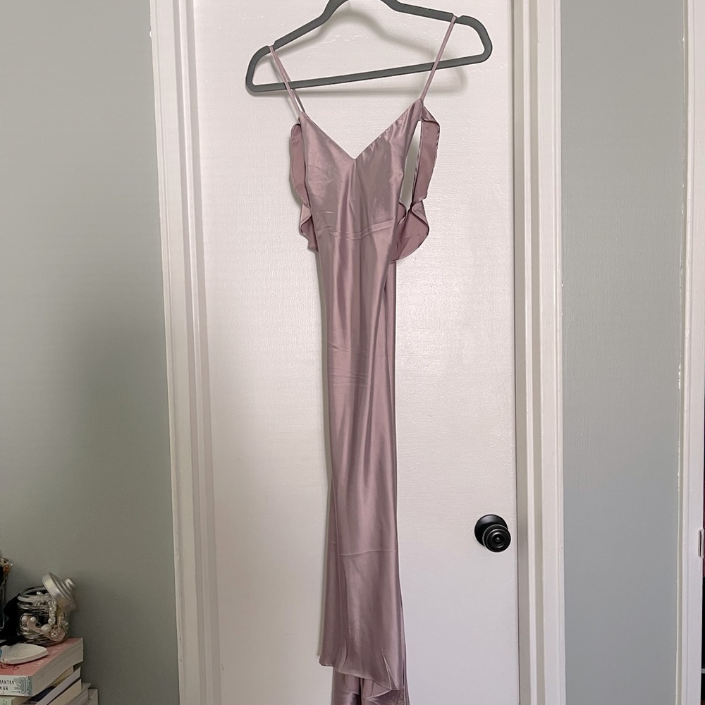 NIC & JO Satin Lavender Dress NWT Women’s Size S